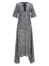 Ganni Sequined Stretch-mesh Maxi Dress In Purple