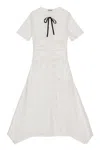 GANNI GANNI DRESSES WHITE