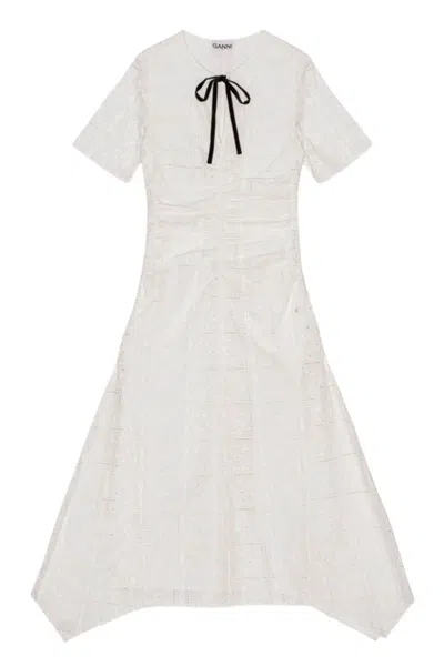 GANNI GANNI DRESSES WHITE
