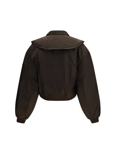 Ganni Duchesse Bomber Jacket In Multi