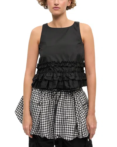 GANNI DUCHESSE NYLON OPEN TOP