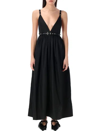 GANNI GANNI DUCHESSE NYLON STRAP DRESS