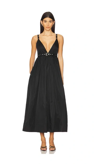 GANNI DUCHESSE NYLON STRAP DRESS
