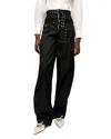 Ganni Duchess Nylon Pocket Pant In Black In Black