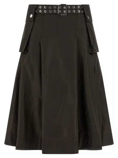 Ganni Duchesse Skirt In Black