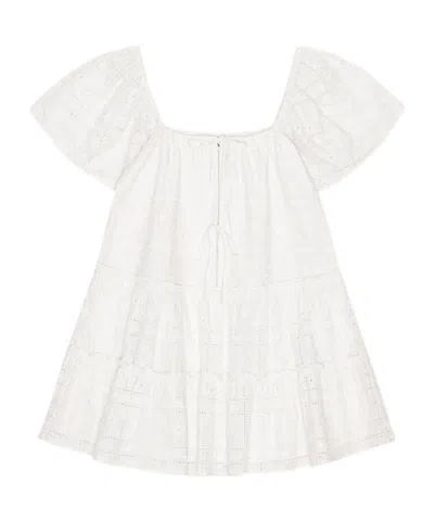 GANNI GANNI BRODERIE ANGLAISE LAYER DRESS