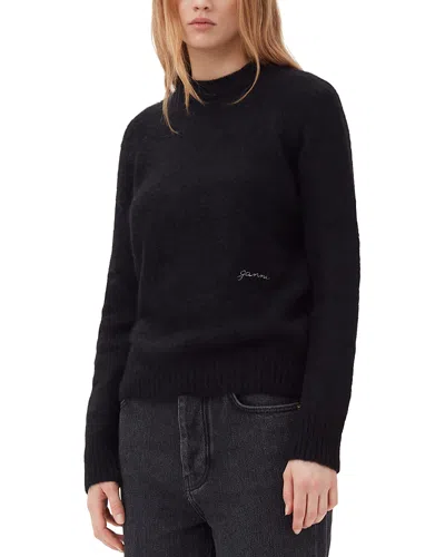 GANNI EGRET CREWNECK SWEATER