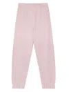 Ganni Elastic-cuff Cotton Trousers In Pink
