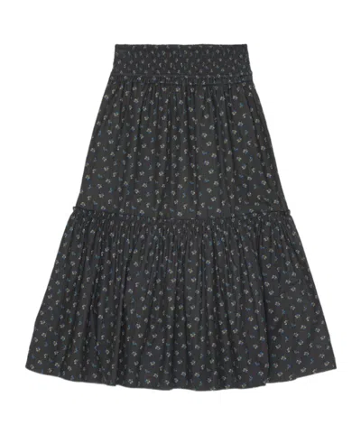 GANNI GANNI FLORAL PRINTED MAXI SKIRT