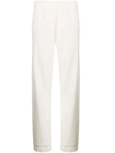 Ganni Elasticated-waist Track Pants In White
