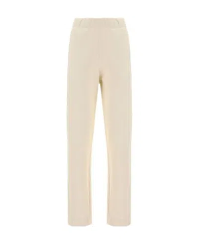 Ganni Elasticated-waist Track Pants In White
