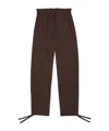 Ganni Elasticated-waistband Trousers In Black