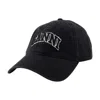 Ganni Emb  Cap In Black