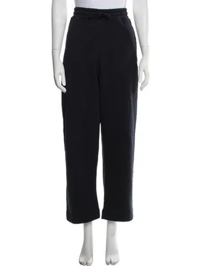 Pre-owned Ganni Embroidered Accent Sweatpants In Blue