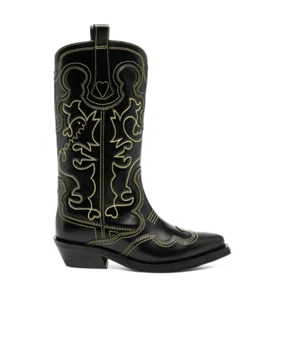 GANNI GANNI POINTED -TOE BOOTS
