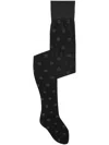 Ganni Butterfly Lace Stockings In Black