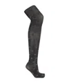 Ganni Tights With Decorative Finish In Black