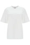 Ganni Embroidered Oversized T In White