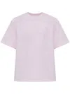 Ganni Drop Shoulder Heart T-shirt In Pink