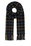 Ganni Embroidered Wool Scarf In Multi