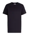 Ganni Essential Basic T-shirt Phantom In Black