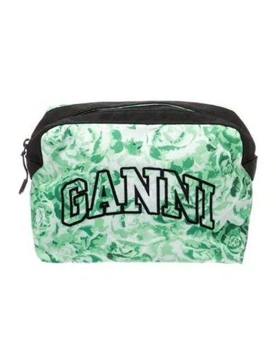 Pre-owned Ganni Evening Bag In Green