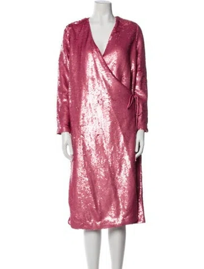 Pre-owned Ganni Evening Jacket In Pink