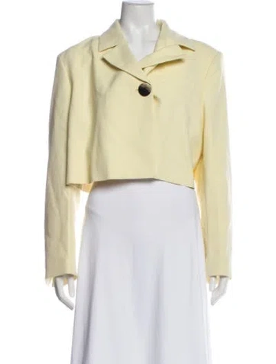 Pre-owned Ganni Evening Jacket W/ Tags In Yellow