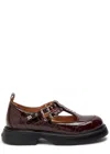 Ganni Everyday Butterfly Crocodile-effect Mary Jane Shoes