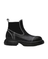 Ganni Everyday Low Logo Detail Short Boots In Black