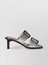 Ganni Eyelet Block Heel Sandals