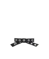 Ganni Eyelet Bow Barrette Hair Clip In Black