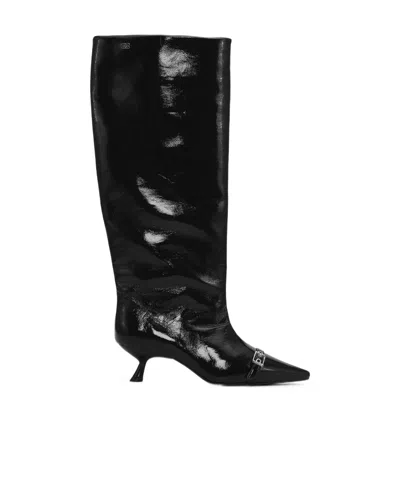 GANNI EYELETS SLOUCHY HIGH SHAFT BOOTS