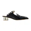 Ganni Block Heel Eyelet Detailing Ballerina Shoes