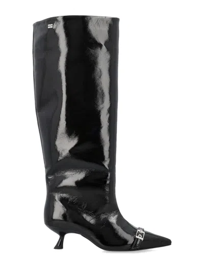 GANNI GANNI EYELETS SLOUCHY HIGH SHAFT BOOT