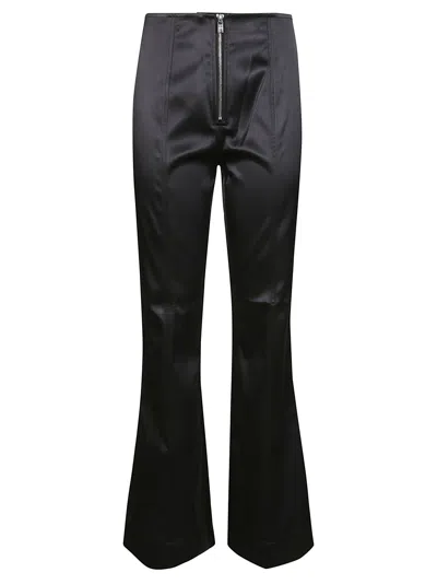 GANNI GANNI PANTALONE FLARE SATIN