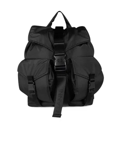 Ganni Fashion Backpack In Black