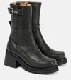 Ganni Woman Ankle Boots Black Size 8 Textile Fibers In Black