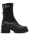 Ganni Woman Ankle Boots Black Size 8 Textile Fibers In Black