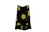 Ganni Fayette Wrap Effect Floral Skirt In Black Silk In Black