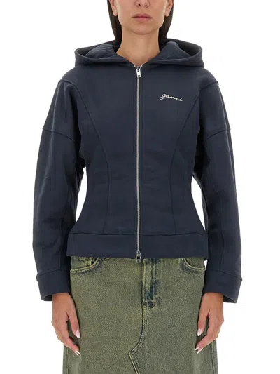 GANNI GANNI SWEATSHIRT WITH LOGO