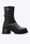 Ganni Woman Ankle Boots Black Size 8 Textile Fibers In Black