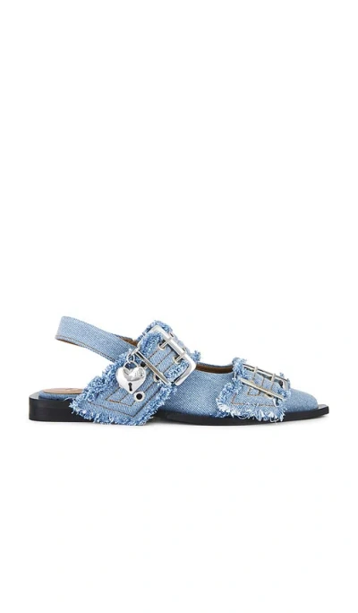 GANNI FEMININE BUCKLE BALLERINA