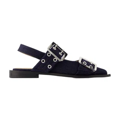 GANNI GANNI FEMININE BUCKLE BALLERINAS