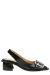 GANNI GANNI FEMININE BUCKLE SLINGBACK PUMPS