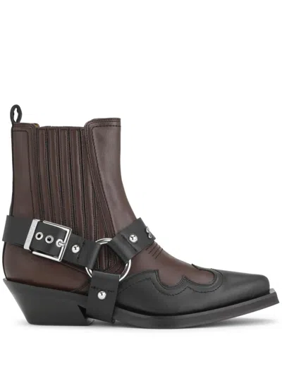 GANNI FITTED CHELSEA WESTERN BOOTS