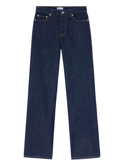 Ganni Five-pockets Jeans In Blue