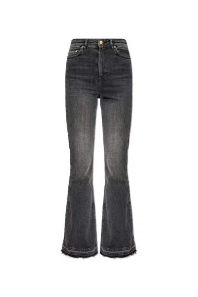 Ganni Flared Jeans In Grey