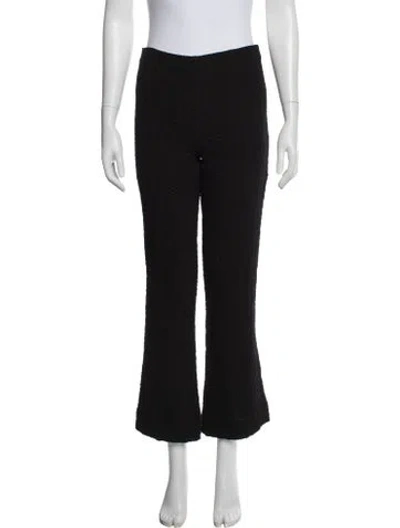 Pre-owned Ganni Flared Pants In Black