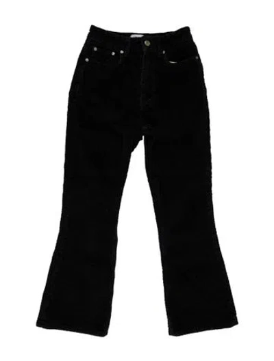 Pre-owned Ganni Flared Pants In Black